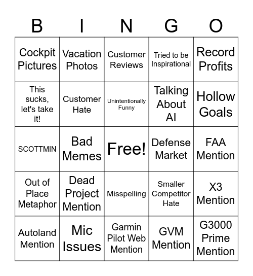 ALL HANDS Bingo Card