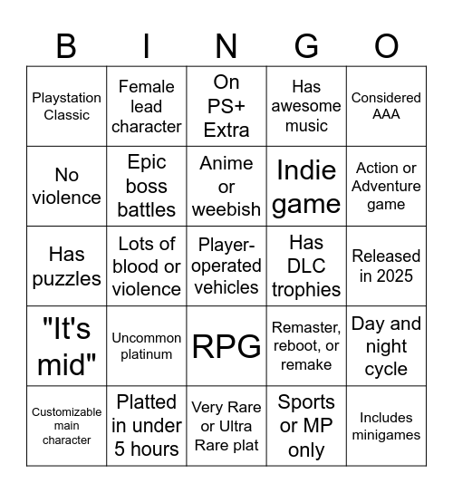 Discord Platinum Bingo (Easy mode) Bingo Card