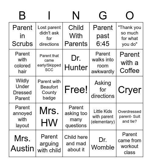 2025 Fall B2S Bingo Card