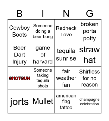 Crandon Bingo Card