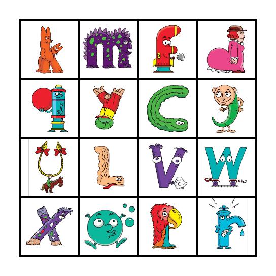 Le bingo des Alphas Bingo Card