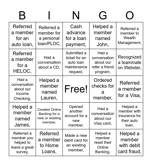 Buckman's Super September Bingo Card