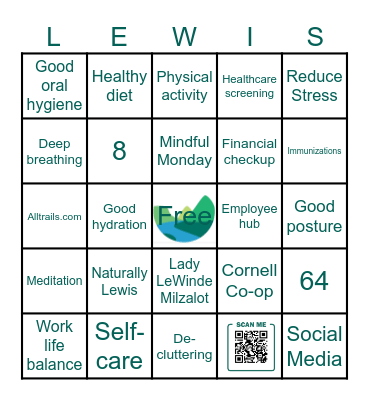 Wellness BINGO Card
