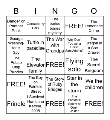 Star Studded BINGO! Bingo Card