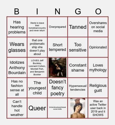 Lina Bingo Card