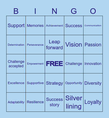 Farewell Fun with THE CREW Bingo Card