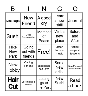 Healing Takes Time Bingo Card