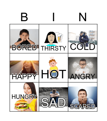 FEELINGS Bingo Card
