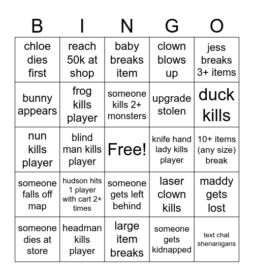 group repo bingo Card