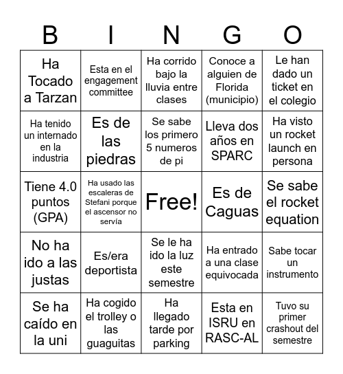 Bingo Card