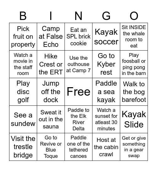 SPL Staff Bingo Card