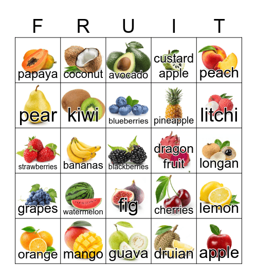 Pa ca tac! Bingo Card