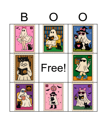 Ghost Bingo Card