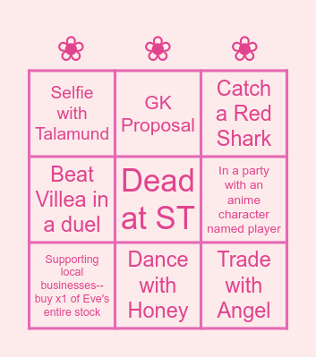 ❀ Onsen Bingo ❀ Bingo Card