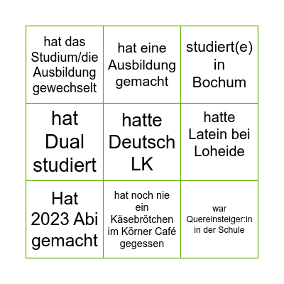 Alumnirunde 2025 - TKS Edition Bingo Card