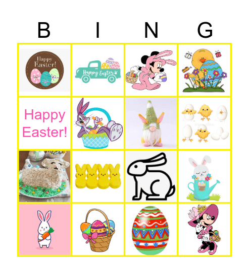 Paas Special Bingo Card