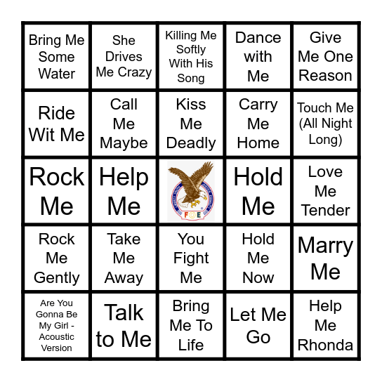 ME Bingo Card