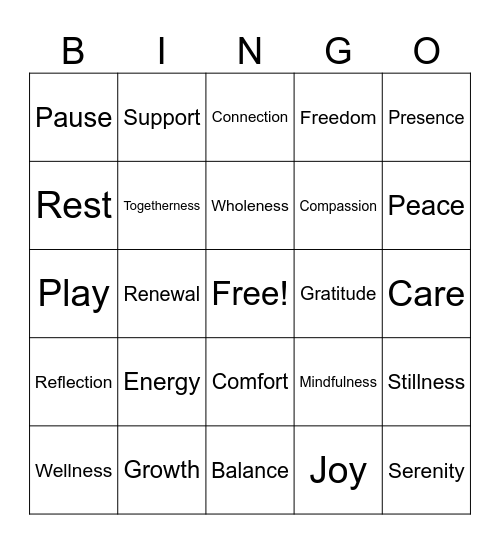 Eunafier Day Bingo Card