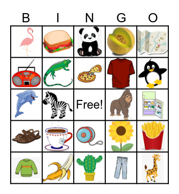Spanish Cognates 2 Bingo Card