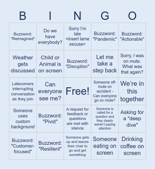 MANAGER DOJO Bingo Card