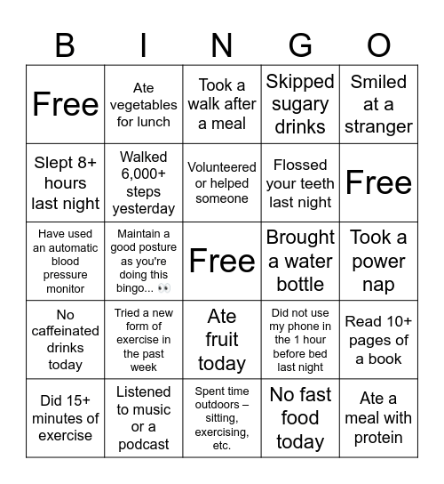 Icebreaker Bingo Card
