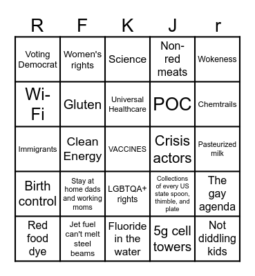 What causes autism? Bingo Card