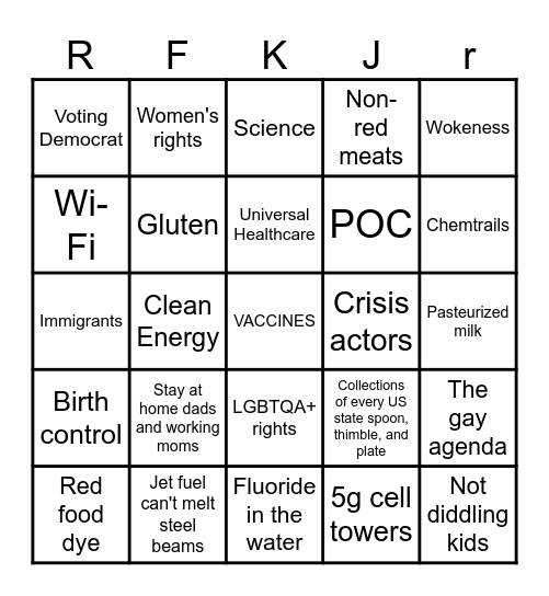 What causes autism? Bingo Card