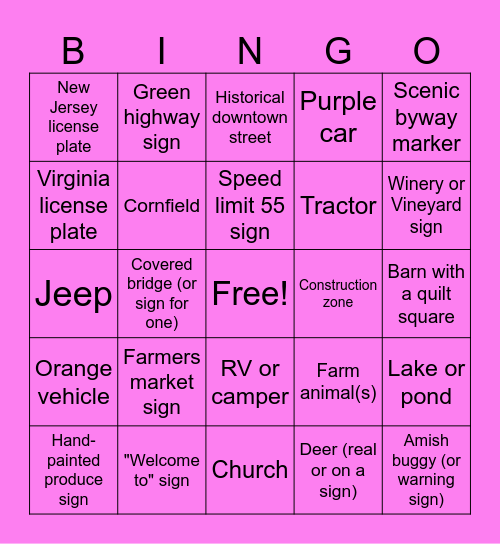 VPANY RETREAT 2025 Bingo Card