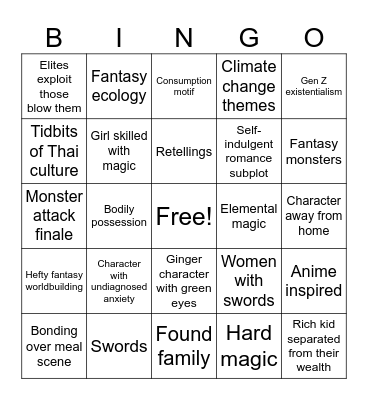 Calling out Por's writing v3 Bingo Card