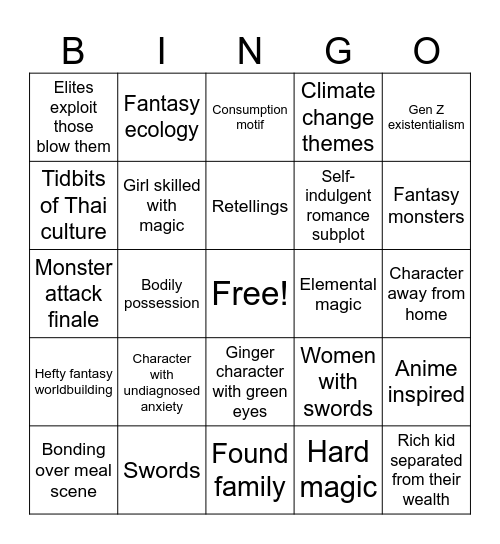 Calling out Por's writing v3 Bingo Card