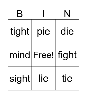 Gr 3 Week 5 Spelling Bingo Card