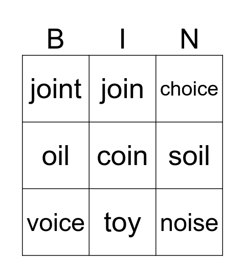 Gr 3 Week 11 Spelling Bingo Card
