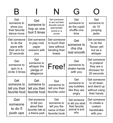 Crazy Bingo Card