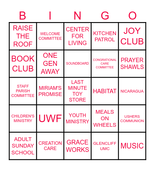 FINDING YOUR LANE Bingo Card