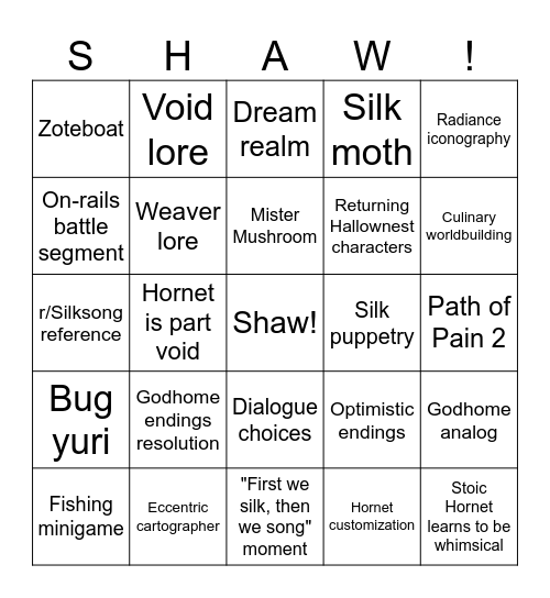 Skong Predictions (100% accuracy) Bingo Card