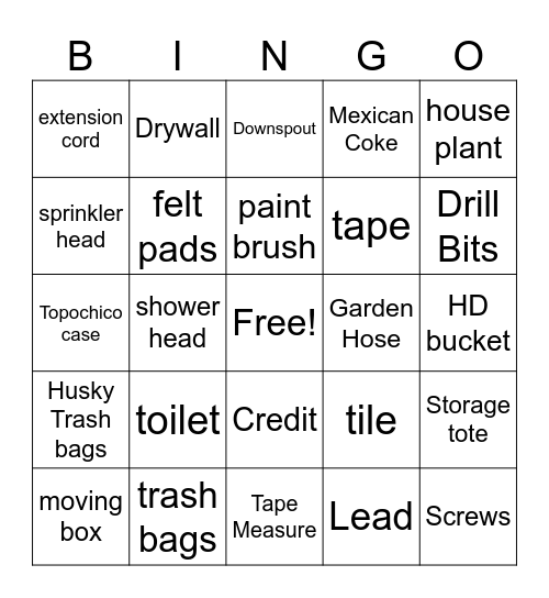 Cahier BINGO 2 Bingo Card