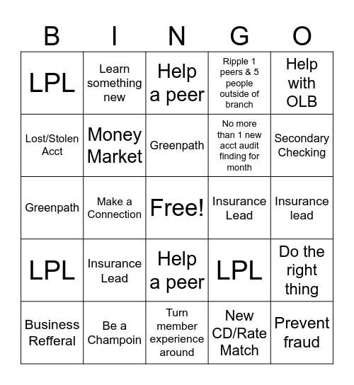 Everything Sound Bingo Card
