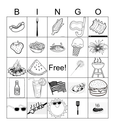 BBQ Bingo Card