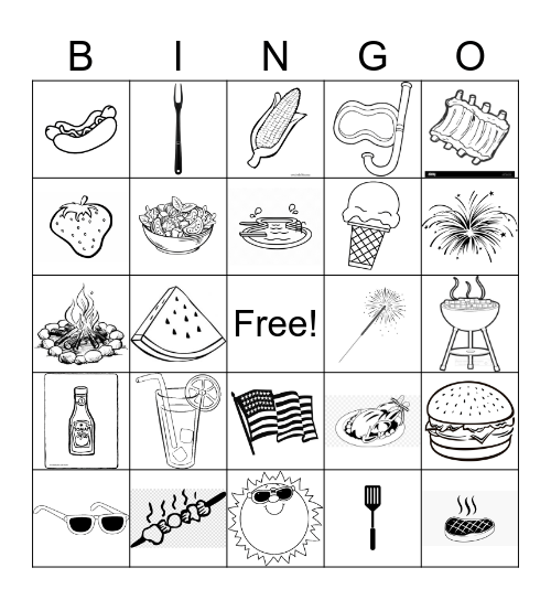 BBQ Bingo Card