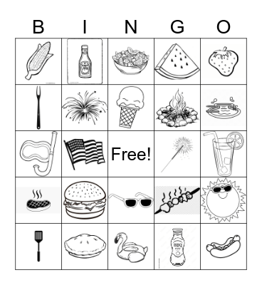 BBQ Bingo Card