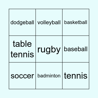 Yes, I can. Bingo Card