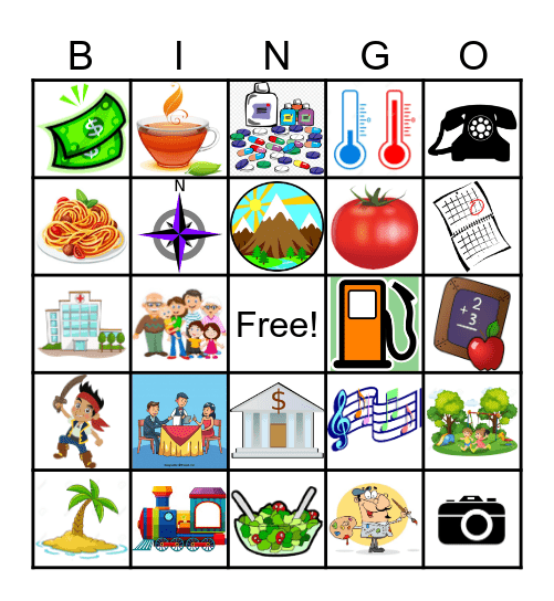 Cognados Bingo Card
