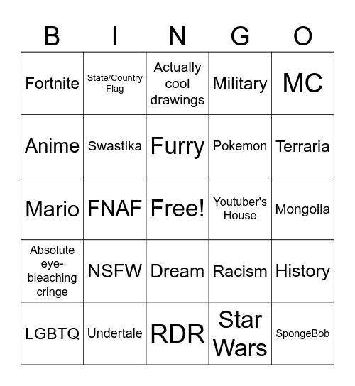 WPlace Bingo Card