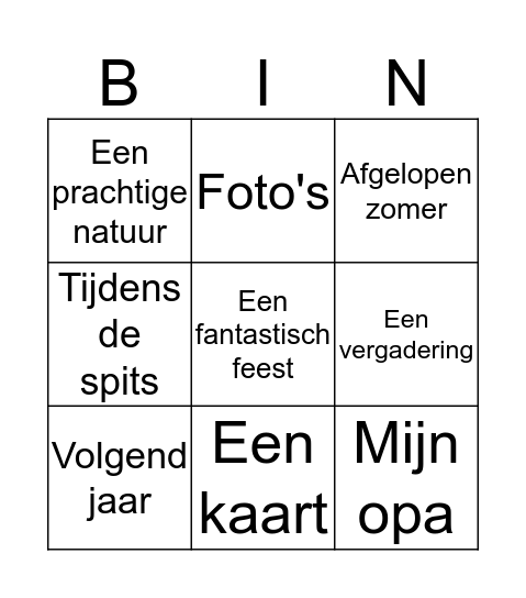 les 19  Bingo Card