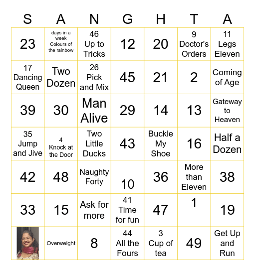 Fifty Shades of Polly Bingo Card