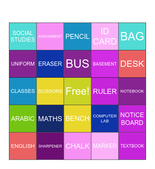 TEACHERS DAY BITTTTTNGO Bingo Card