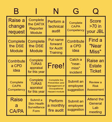 Biochemistry BINGO! Bingo Card