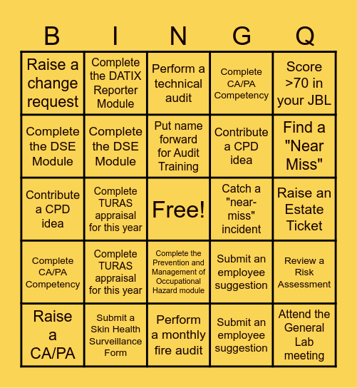 Biochemistry BINGO! Bingo Card