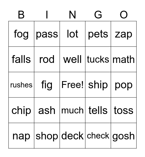 Step 1 Review Bingo Card