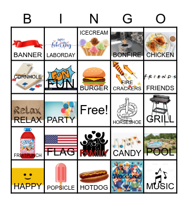 LABOR DAY Bingo Card